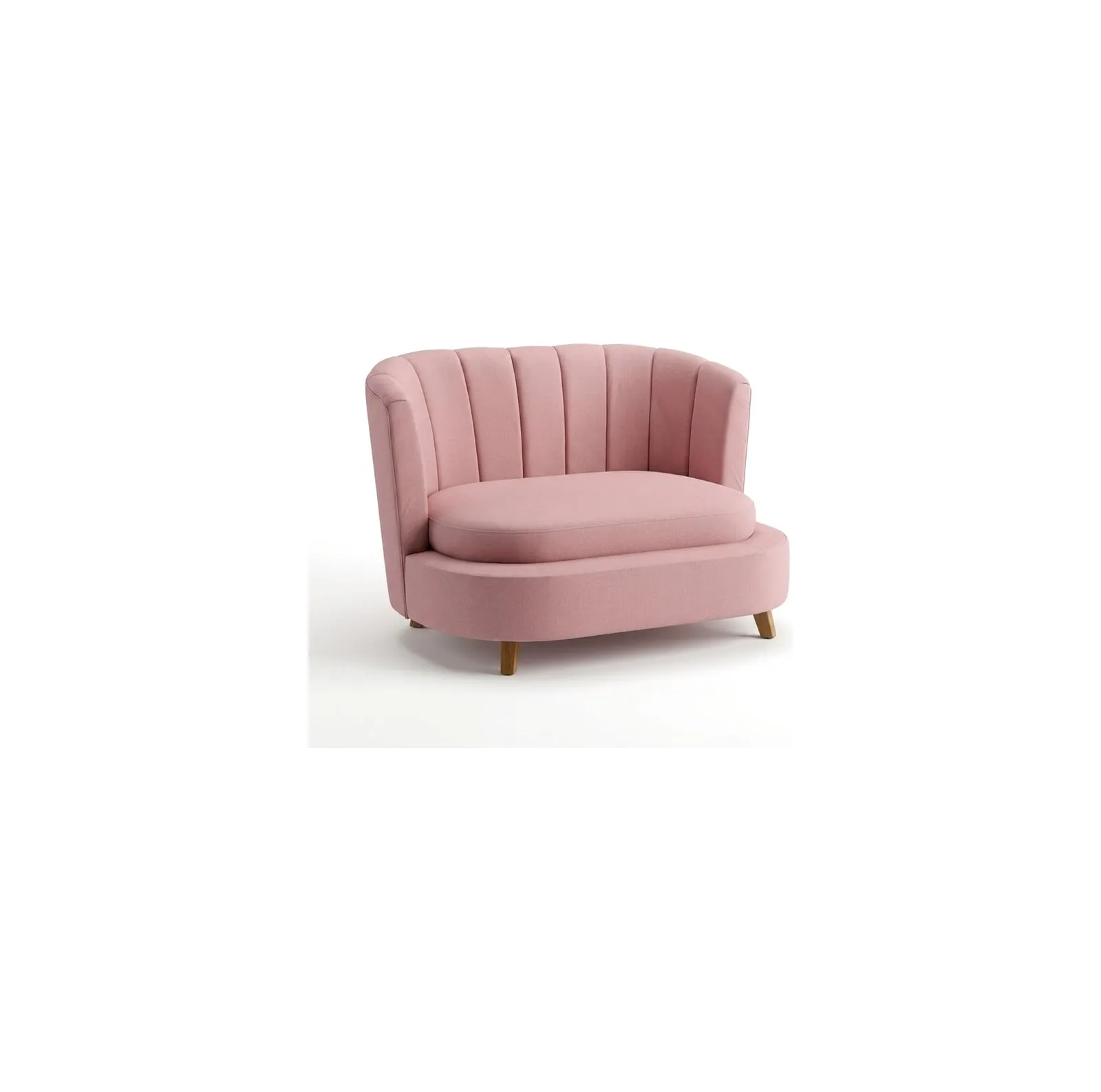 Poltrona concha rosa palo — ITER Muebles