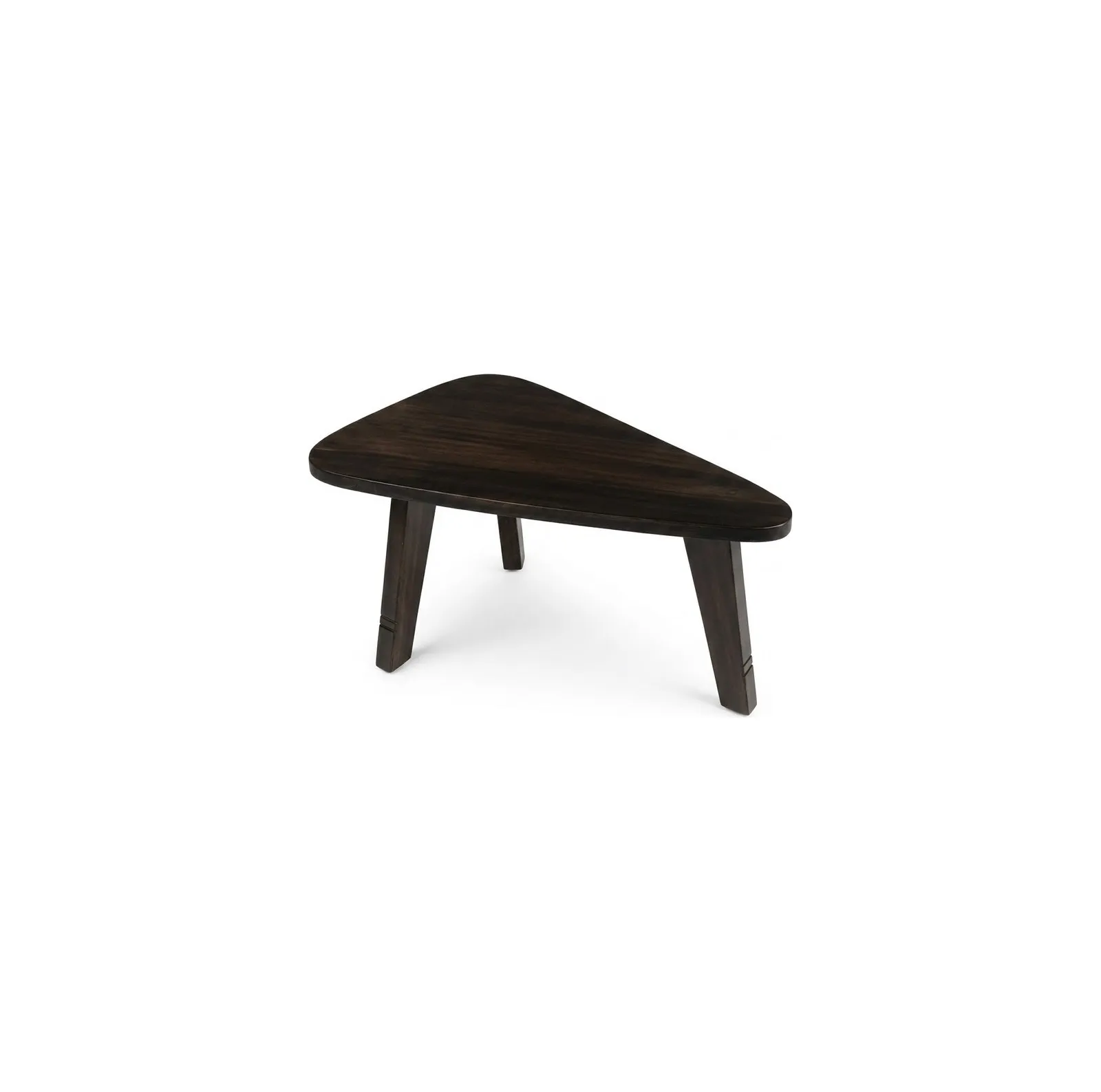 Mesa de centro triangular en nogal — ITER Muebles