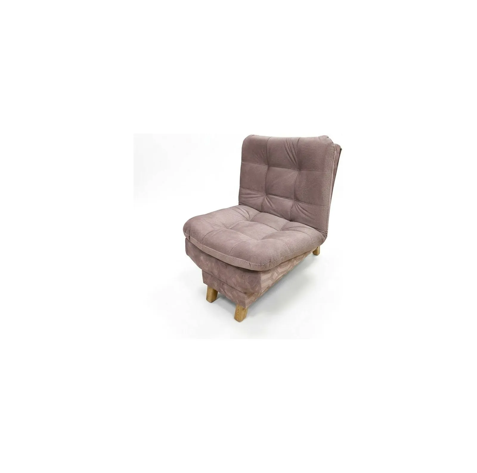 Poltrona capitoné en gris topo — ITER Muebles